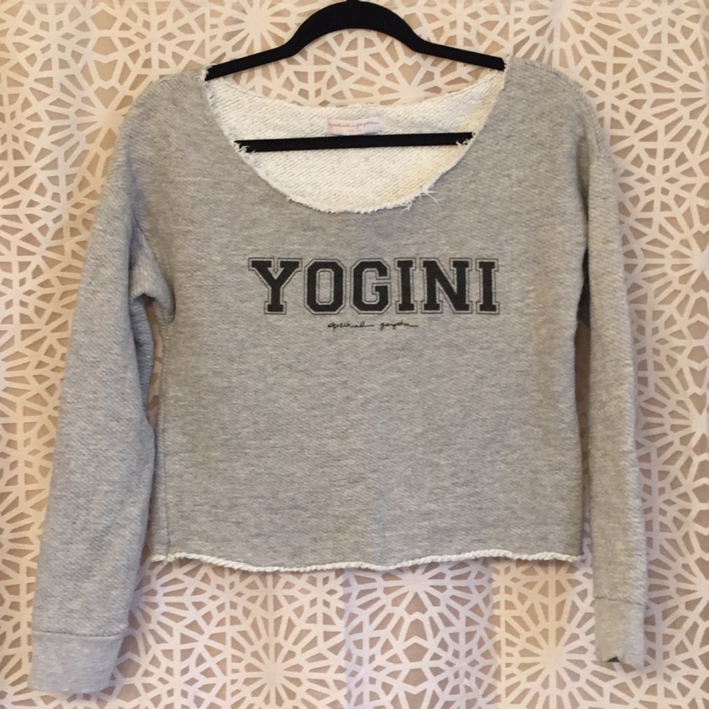 cut off yogini sweatshirt